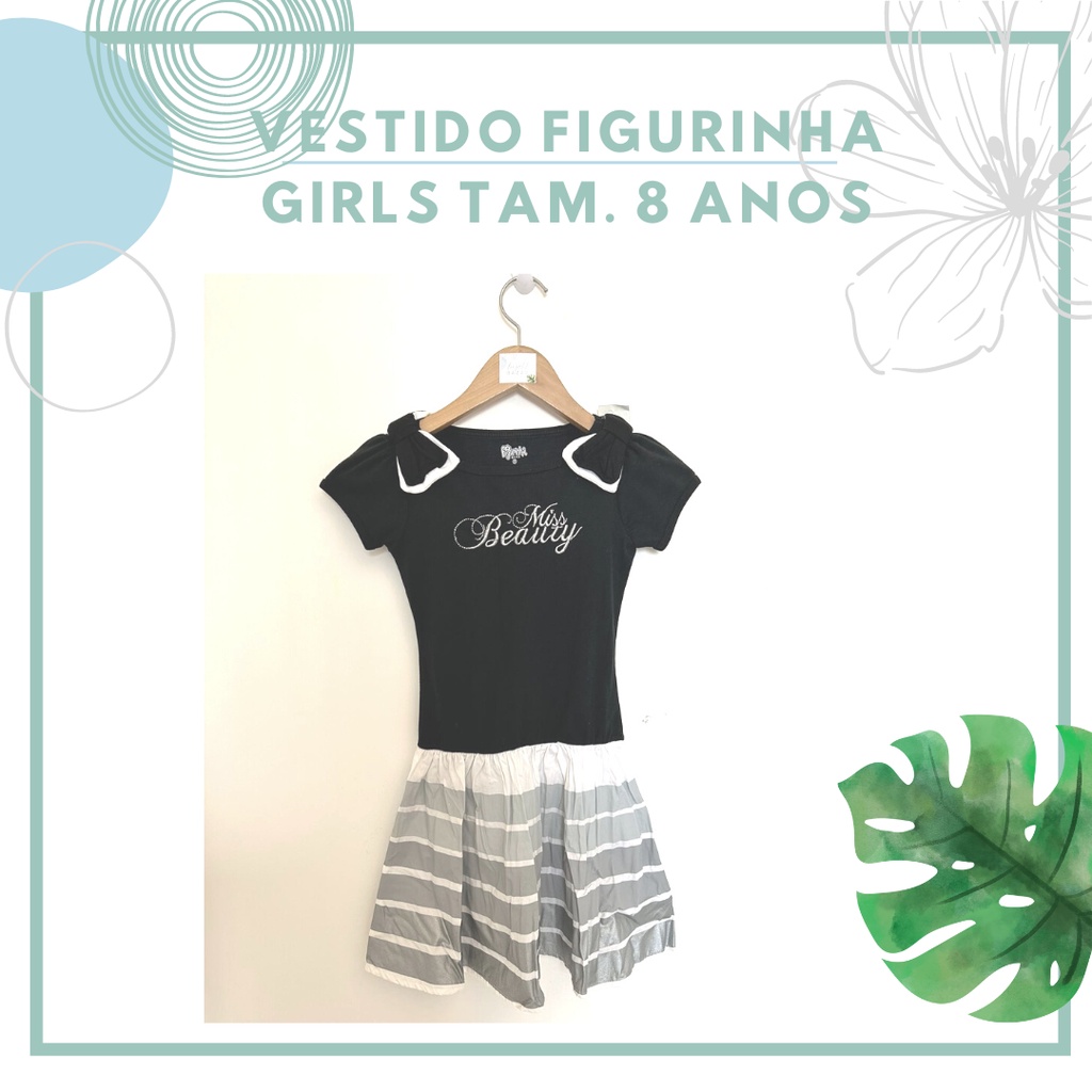 vestido-infantil-preto-figurinha-girls-tamanho-8-anos-shopee-brasil