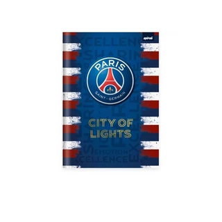 Caderno universitário capa dura, 1x1, 80 folhas, PSG, 2373105,Spiral Psg- PT 1 UN