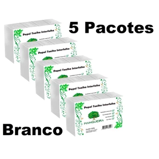 Papel Toalha Branco Para Secar Mãos Banheiro 5000 Folhas