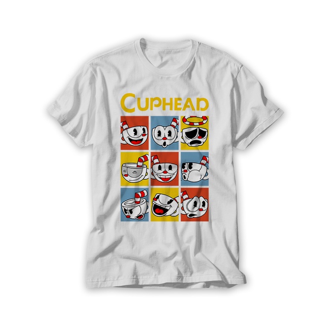 Camiseta Infantil Cuphead Show Xicrinho e Caneco Game