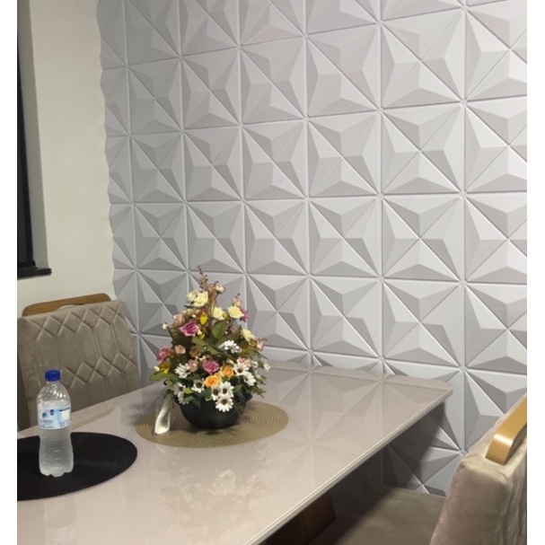 10 Placas PVC 3d Revestimento De Parede Decorativa 25 cm