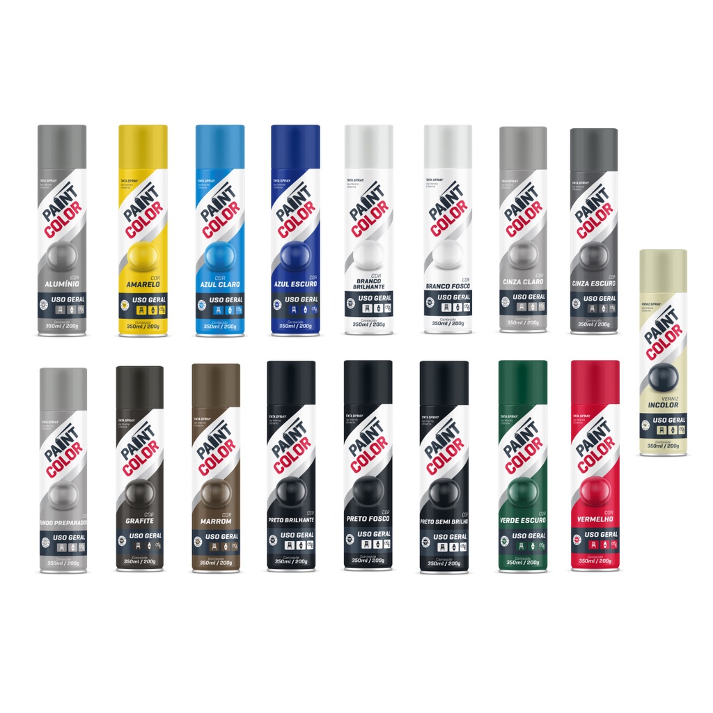 Tinta Spray Uso Geral Paint Color 350 ml | Shopee Brasil