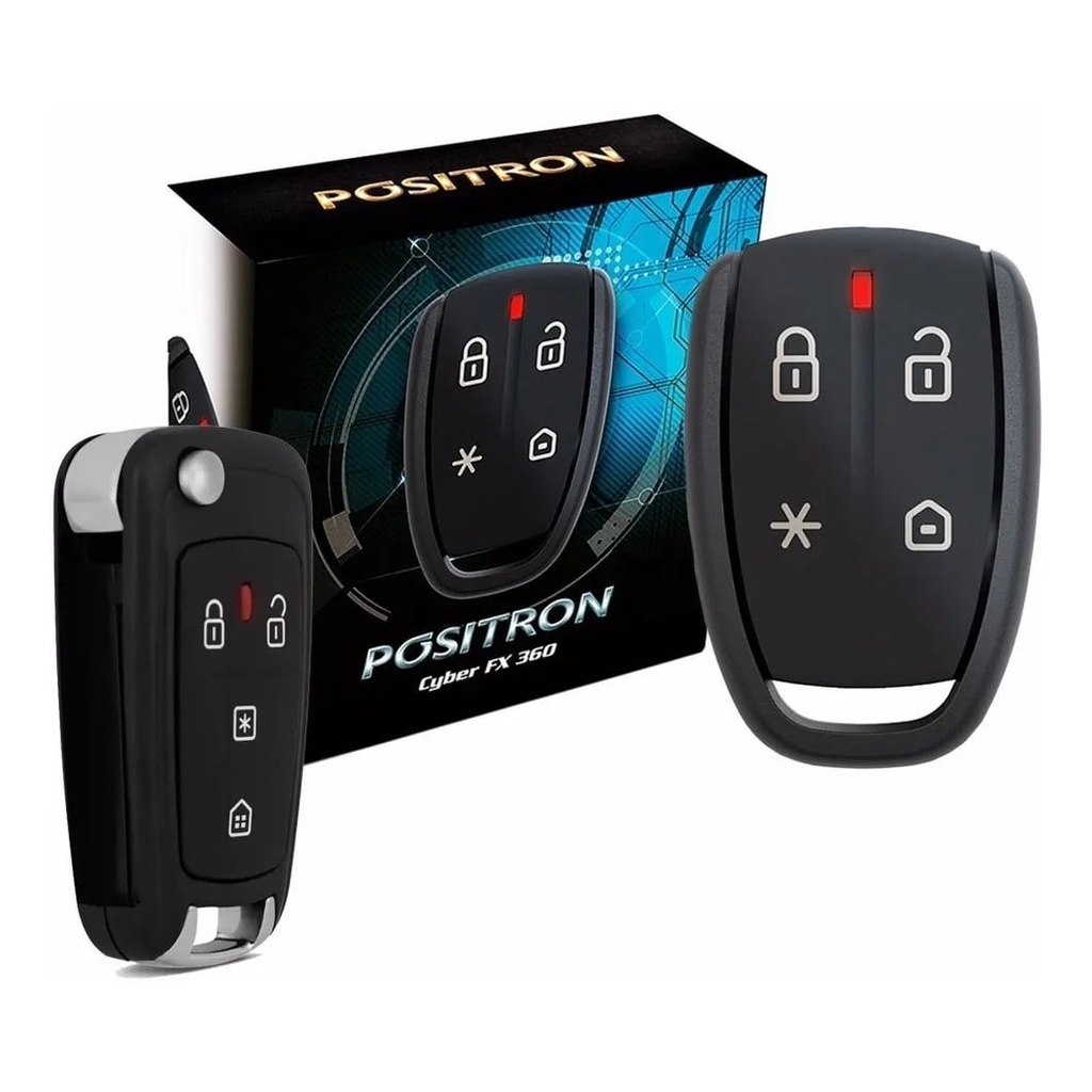 Kit Alarme Auto Cyber FX360 Com Controle Positron Chave Canivete PX80 ...