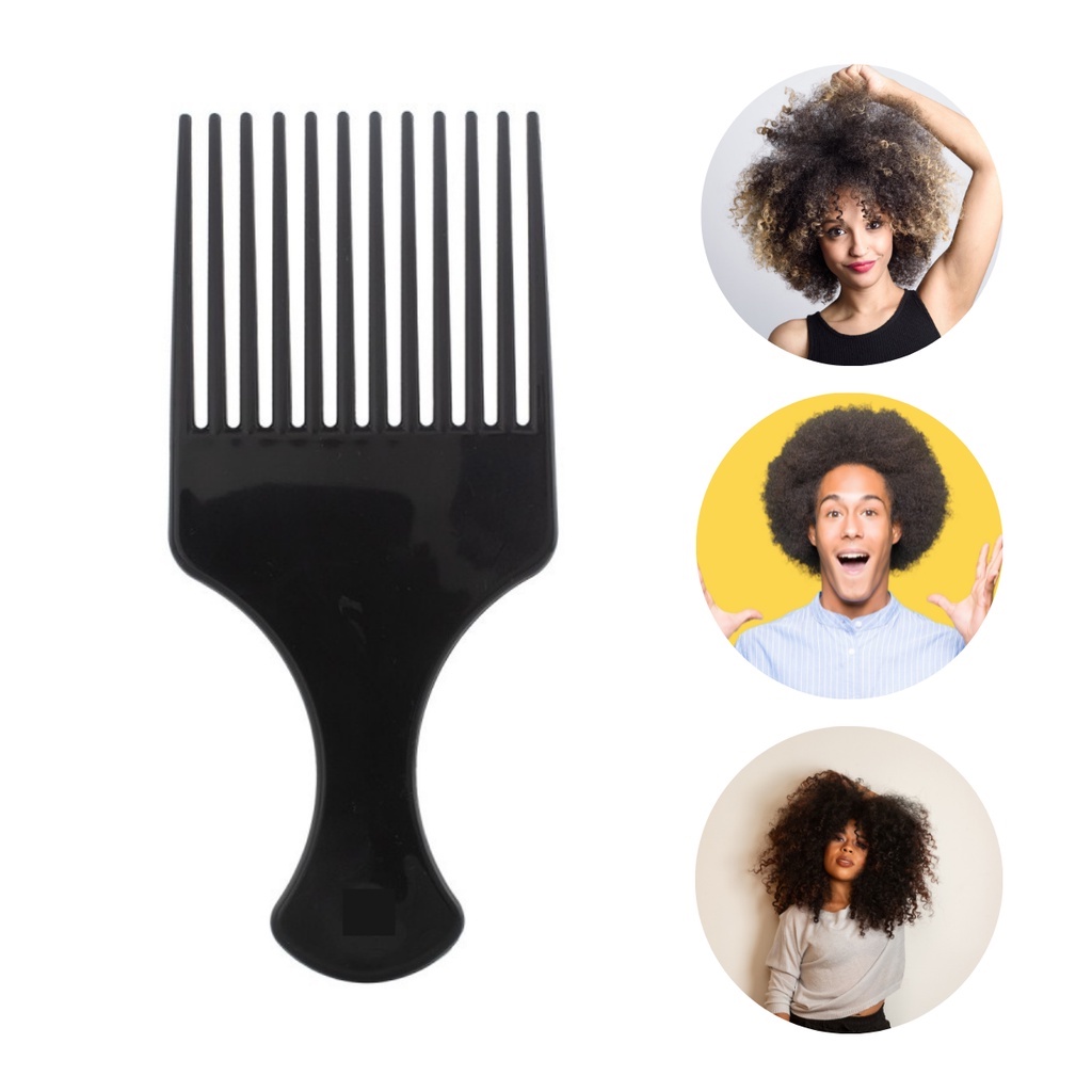 Pente Garfo Para Cabelo Crespos E Cacheados Pente para penteados afro ...