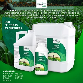 Fertilizante Adubo NPK 10-10-10 + micros - 1 litro (Diluir 100ml para cada 20 litros de água).