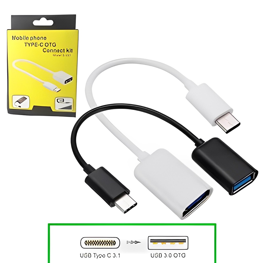 Cabo Otg Type-C Pen drive Usb Fêmea Celular Smatphone
