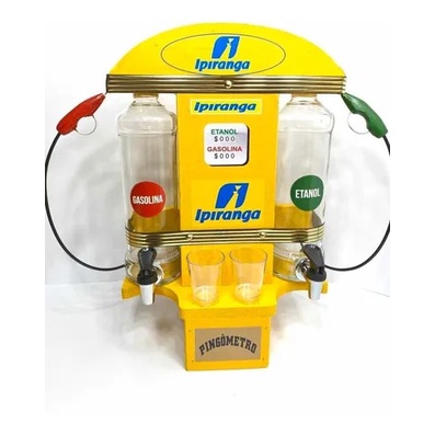 Pingometro Bomba Ipiranga Amarelo Baixo Custo