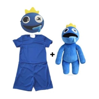 Fantasia Infantil Boneco Azul Babão Blue Roblox Com Máscara - M 5 - 8 - Ri  Happy