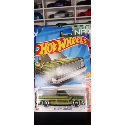 Hot Wheels '83 Chevy Silverado Verde | Shopee Brasil