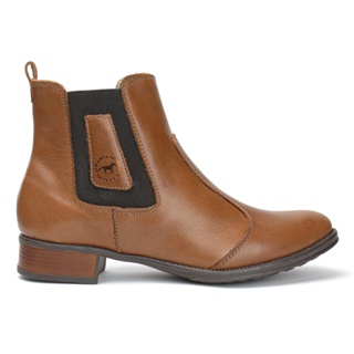BOTA CHELSEA FEMININA COURO LIGITIMO PANTANEIRO