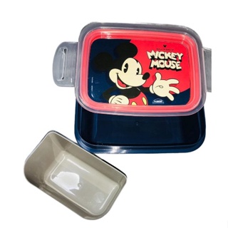 MARMITA COM DIVISÓRIA REMOVÍVEL E TRAVAS LATERAIS 850 ML MICKEY POTE MARMITA MICKEY PLASÚTIL