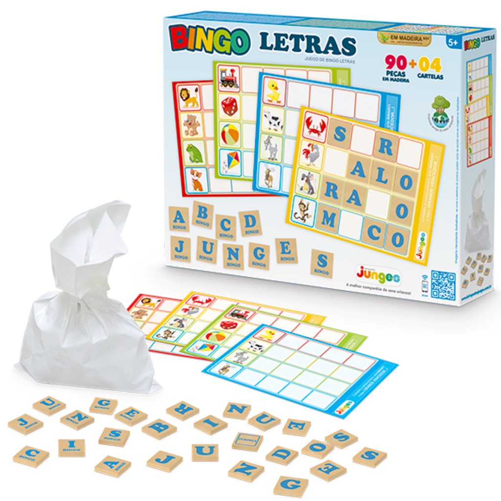 Jogo Educativo Bingo das Letras - Loja Grow