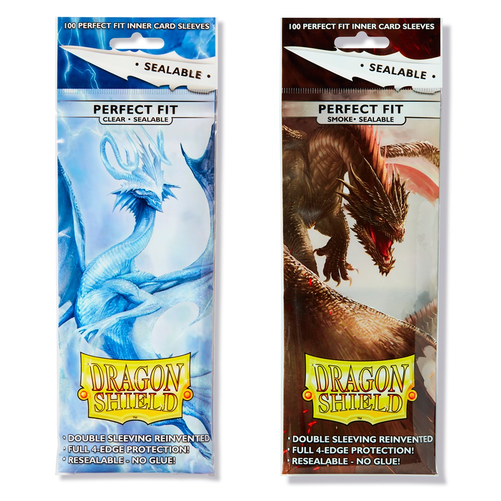 Dragon Shield Standard Perfect Fit Sleeves - Clear/Smoke