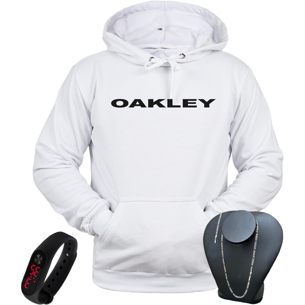 Blusa de frio hot sale da oakley branca