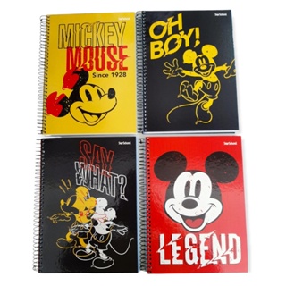 Caderno 15 Matérias Mickey Mouse Capa Dura 240 Folhas