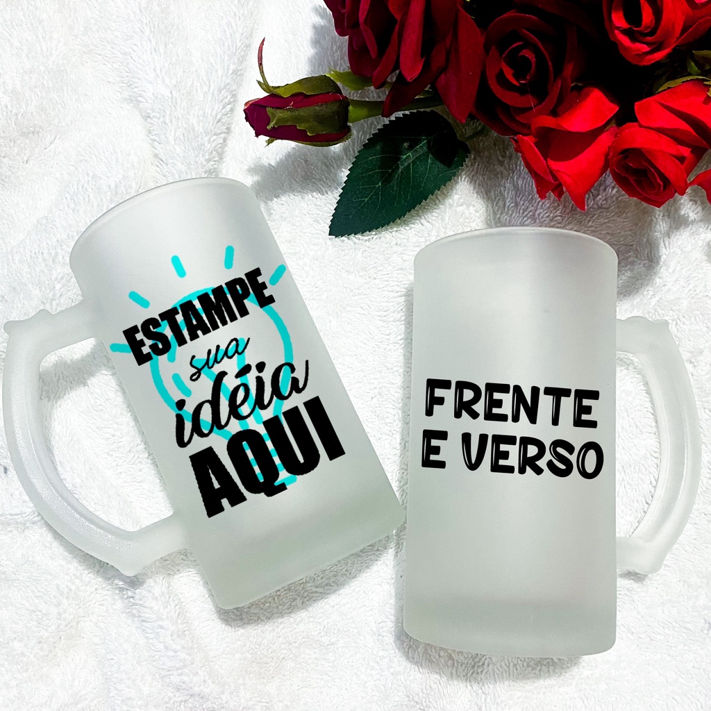 Caneca De Chop Cerveja Personalizada Com Foto Frase Ou Nome Shopee