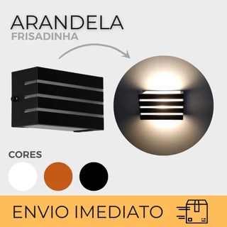 Arandela Frisadinha 2 Focos 3 Frisos Luminaria Interna Externa