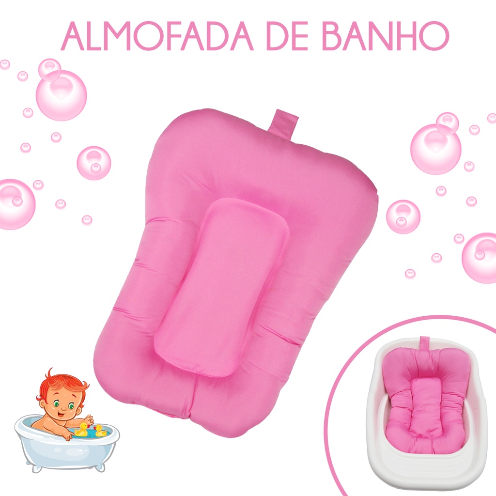 Almofada de Banho para Banheira de Bebê Recém Nascido Menino Menina ...