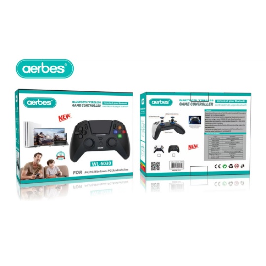 Controle De Jogos Sem Fio Pc / Ps3 / Ps4 /Android / IOS / Switch / TV Bluetooth Wireless GAME CONTROLLER Recarregável WL-6030