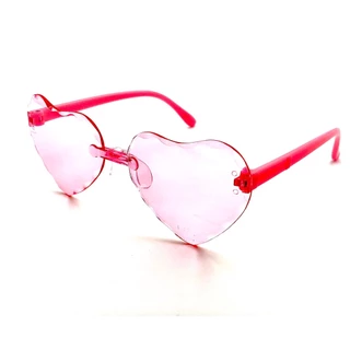 Óculos De Sol Infantil UV400 Com Coração Rose Para Meninas Top Luxo 2023