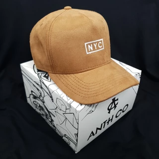 Boné Masculino Caramelo NYC Camurça Trucker Original Anth.CO Linha Premium