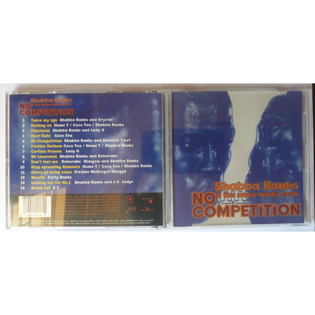Cd Shabba Ranks & The Music Works Crew No Competition | Shopee Brasil