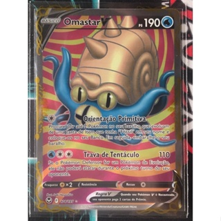 Carta Pokémon Original Omastar V Tempestade Prateada