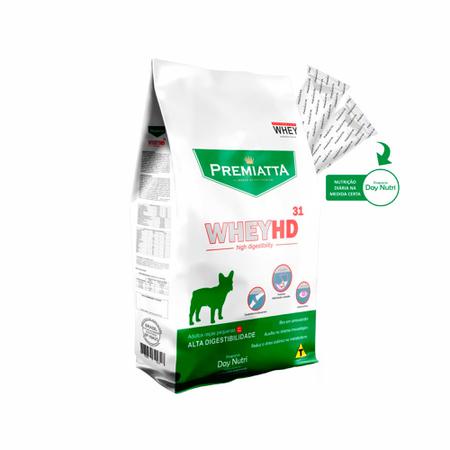 Premiatta Whey HD 6kg Cães Adultos de Raças Mini e Pequena, controle de lágrima ácida