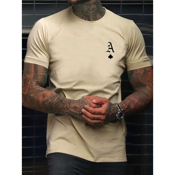 Camiseta Masculina A Espadas Cor Areia Confort