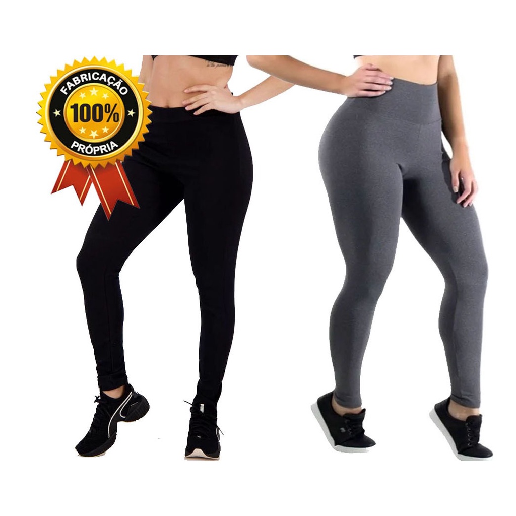 Calça Flare Boca de Sino Bailarina Legging Lisa Suplex Leg Cintura Média