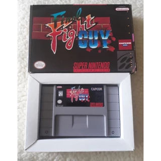 Cartucho Jogo Final Fight Guy Super Nintendo Snes + caixa com berço