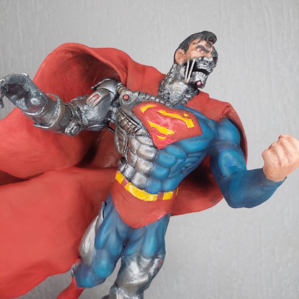 Estatueta Boneco Super Cyborg (Cyborg Superman) Action Figure