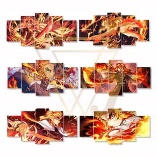 Quadro Decorativo Excelente Qualidade Demon Slayer: Kimetsu no Yaiba Kyojuro Rengoku Pilar das Chamas Top