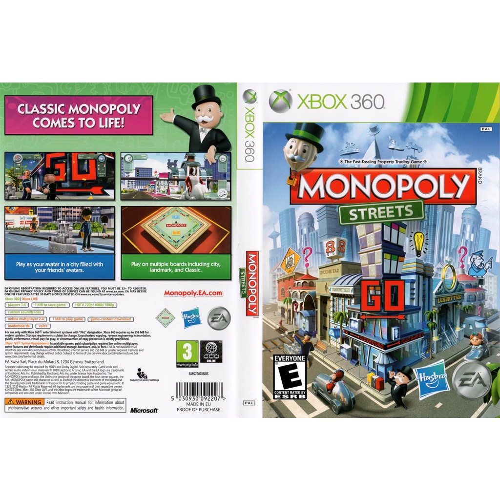 Monopoly Streets P/ XBOX360 (LTU/LT/JTAG/RGH) | Shopee Brasil