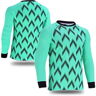 Camisa De Futebol Goleiro com Cotovelo Acolchoado Masculina Manga Longa Roupa De Esporte