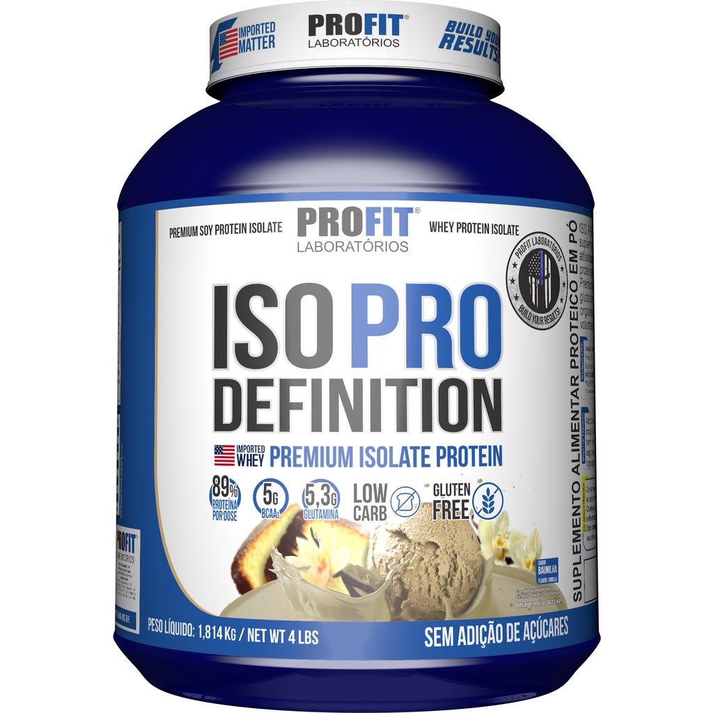 Whey Protein Isolada - Iso Pro Definition - Pote 1,8kg - Profit ...