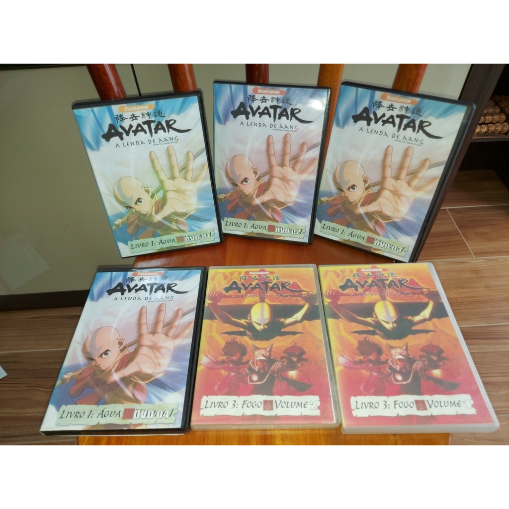 Avatar a Lenda de Aang Patch 8 DVDs