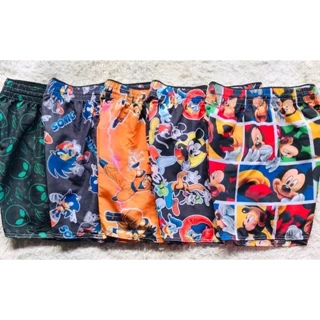 Kit 5 Bermuda Short Tactel Infantil 1 A 12 Anos Estampada Verão