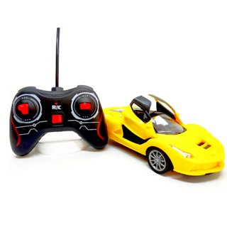 Carrinho Sport Car Carro Amarelo Corrida Controle Remoto - Chic