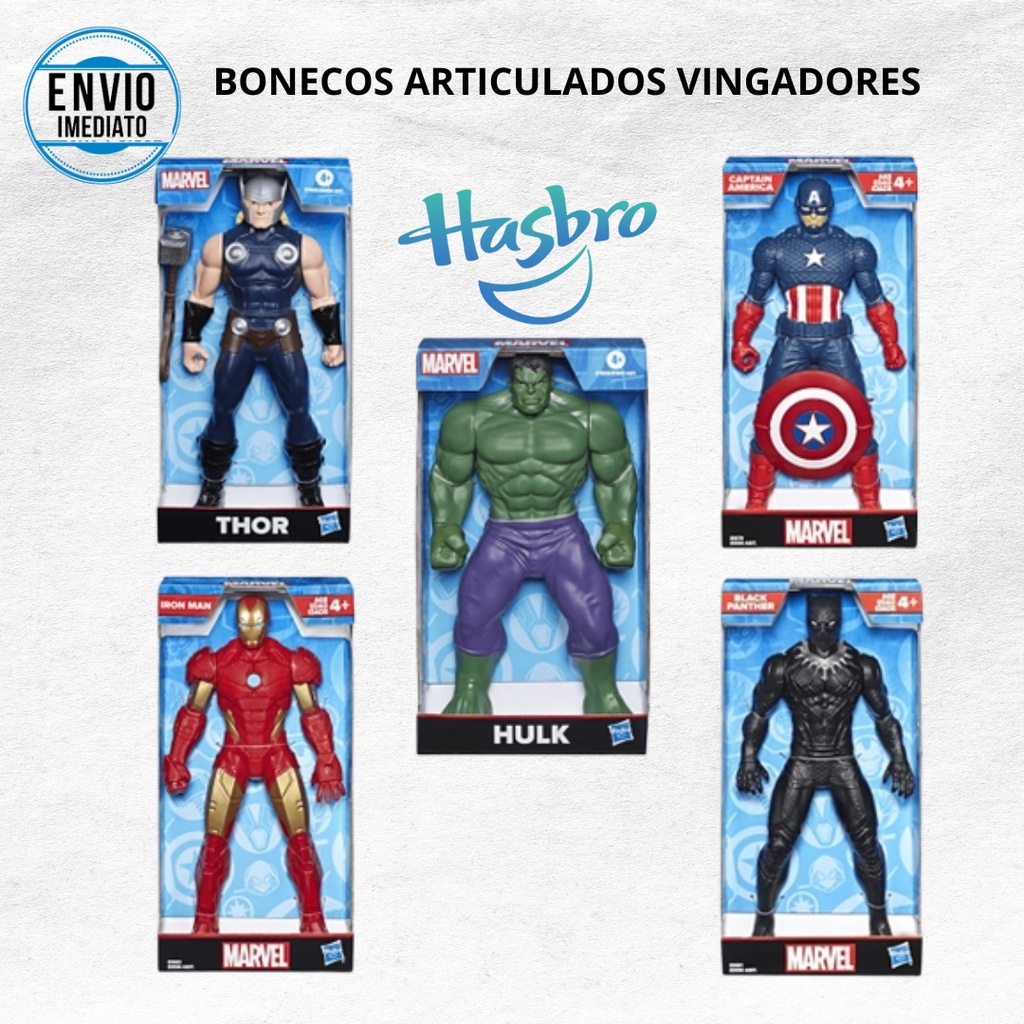 Bonecos Articulados Vingadores Marvel 25 HASBRO ORIGINAL | Shopee Brasil