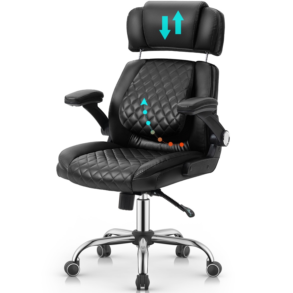 YAMASORO Executive Office Chair High Back Ergonomic Leather