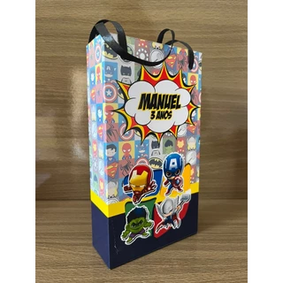 Kit Sacolinhas Personalizadas Vingadores/Avengers Baby