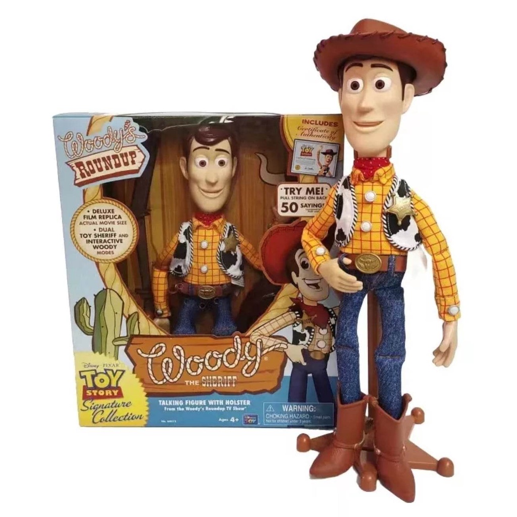 Boneco woody de pano Fala toy story amigo buzz slinky rex jessie betty bo beep zurg barbie ken wheezy aliens