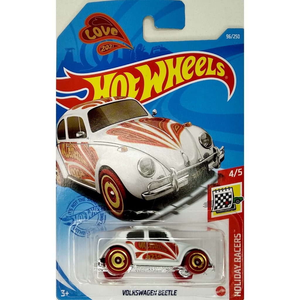 Hot Wheels Carro Vermelho 1:64 Escala - Beetle, Portátil, 4