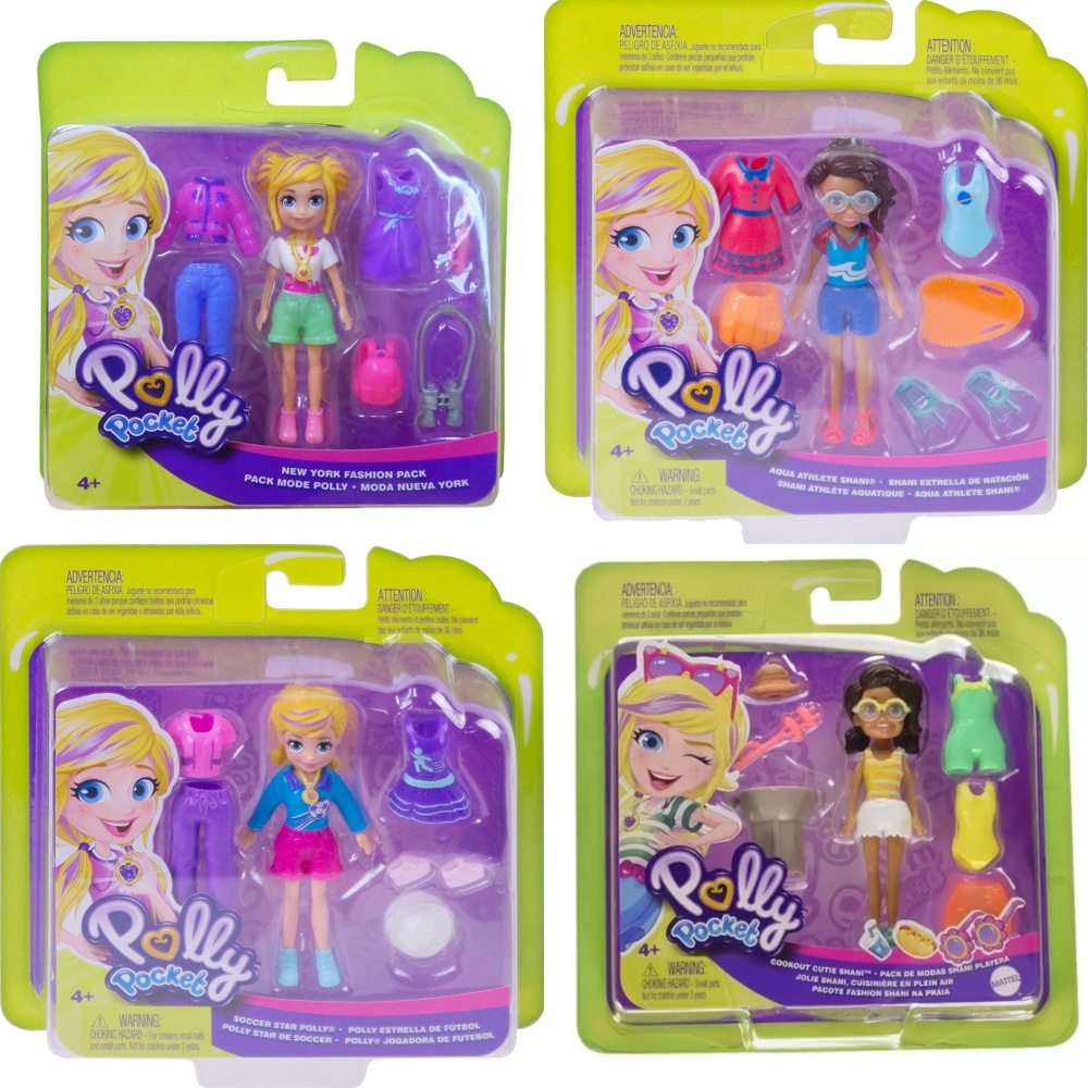 Kit Polly Pocket Jogadora de Futebol