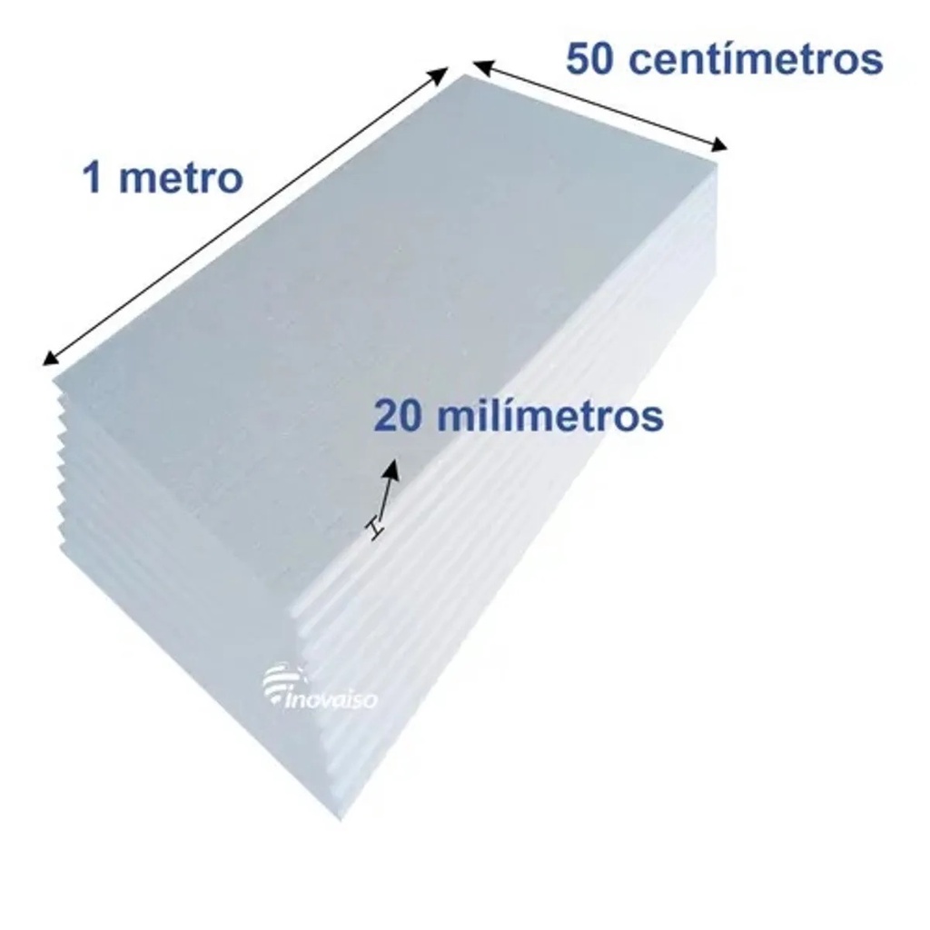 Isopor Placa Antichama 20mm Branco 100x500mm Forzapel Shopee Brasil 2874