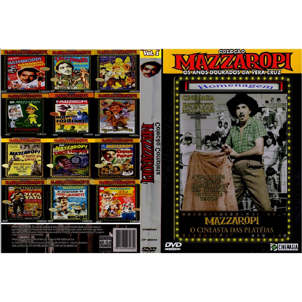 Dvd Box Coleção Mazzaropi Completo 32 Filmes - Raro (12dvds) | Shopee ...