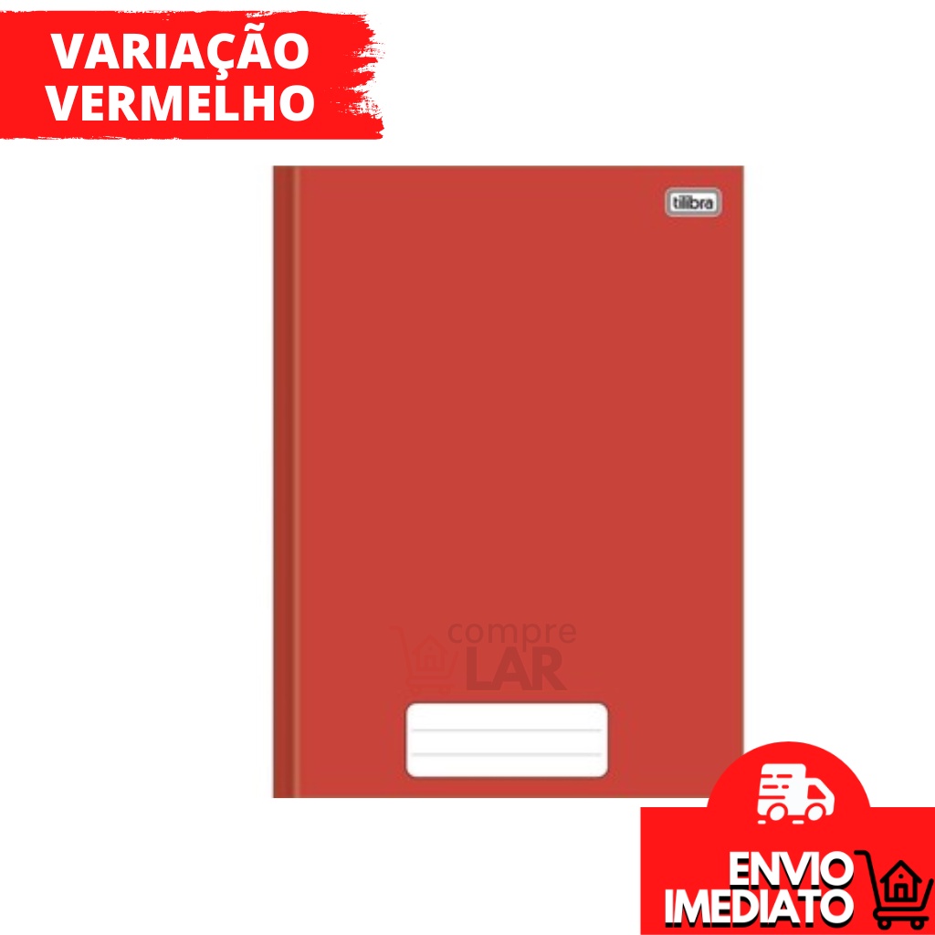 Caderno Brochura 1/4 Capa Dura Sem Espiral Com Pauta 80 Folhas Tilibra ...