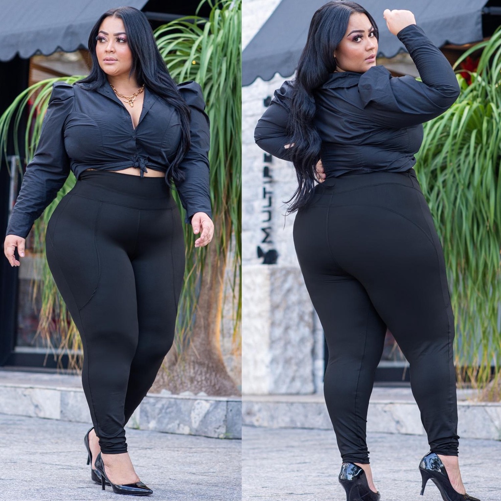 Calça legging plus size