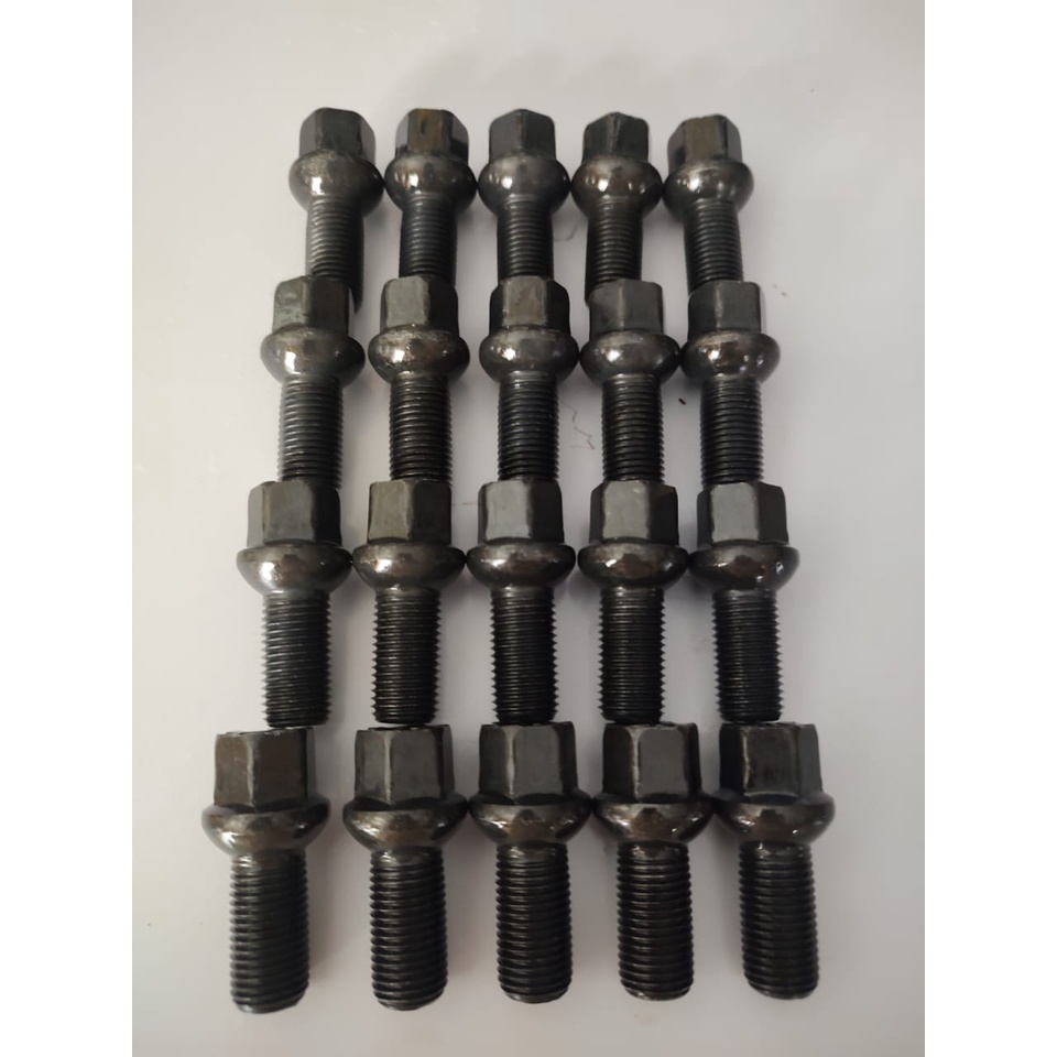 20 Parafuso Blackened Roda Fox Golf Bora Audi Polo Beatle